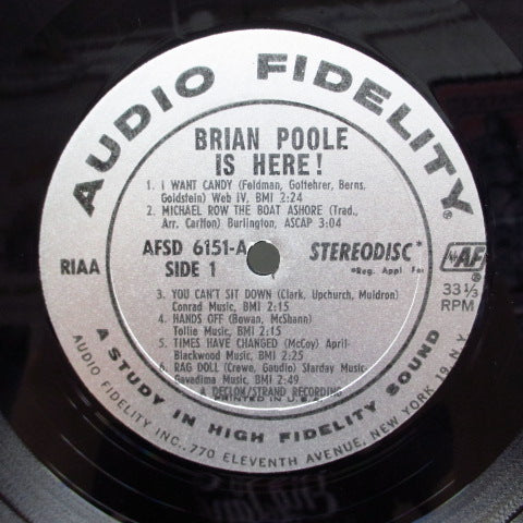 BRIAN POOLE & THE TREMELOES (ブライアンプール & ザ・トレメローズ ) - Brian Poole Is Here ! (US Orig.Stereo LP)