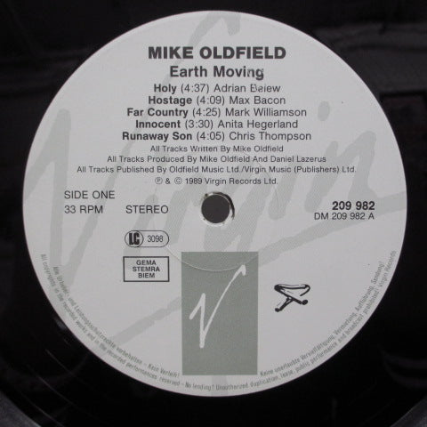 MIKE OLDFIELD (マイク・オールドフィールド) - Earth Moving (WEST GERMAN:Orig.)