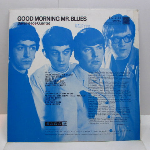 DAVE PEACE QUARTET - Good Morning Mr Blues (UK Orig.Stereo LP/CS)