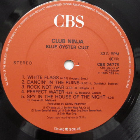 BLUE OYSTER CULT - Club Ninja (UK LP)