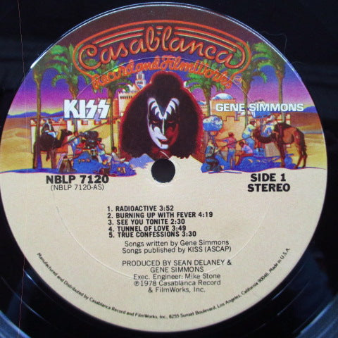 KISS (キッス)  - Kiss：Gene Simmons (US Orig.LP+Poster)