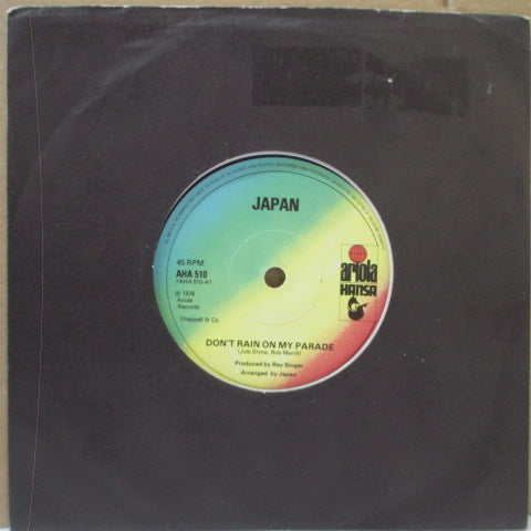JAPAN - Don't Rain On My Parade (UK Orig.7"+Black Die-Cut Sleeve)