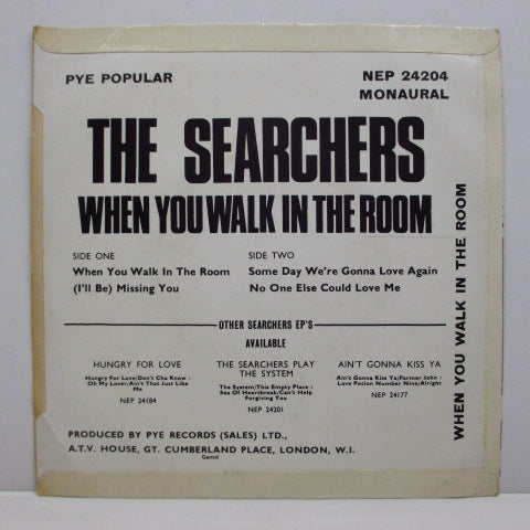 SEARCHERS (サーチャーズ)  - When You Walk In The Room (UK Orig.EP/CFS)
