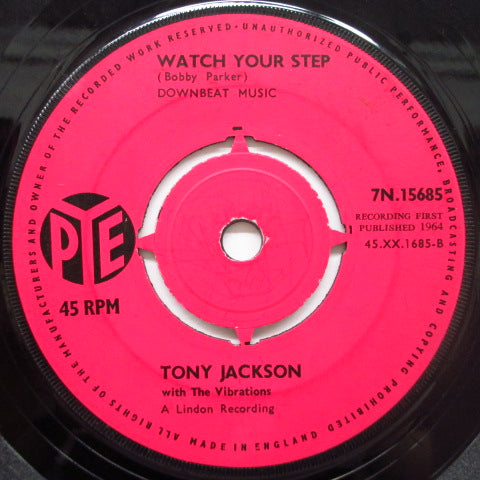 TONY JACKSON and The Vibrations - Watch Your Step (UK Orig.7"+CS)