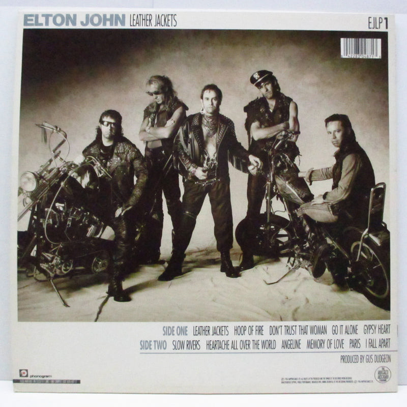 ELTON JOHN (エルトン・ジョン)  - Leather Jackets (UK オリジナル LP+インナー)