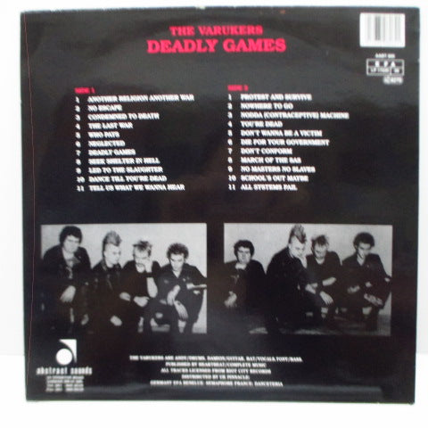 VARUKERS, THE (ザ・ヴァルカーズ) - Deadly Games (UK Ltd.Red Vinyl LP)