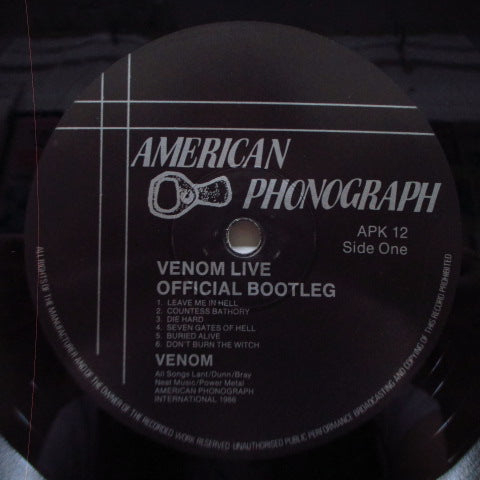 VENOM (ヴェノム)  - Live : Official Bootleg (UK Orig.LP)