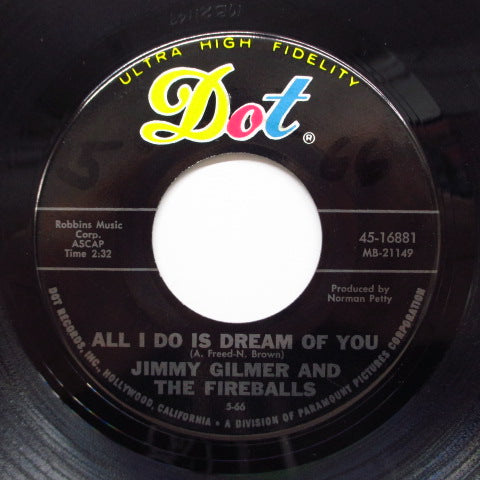 JIMMY GILMER AND THE FIREBALLS - All I Do Is Dream Of You (Orig)