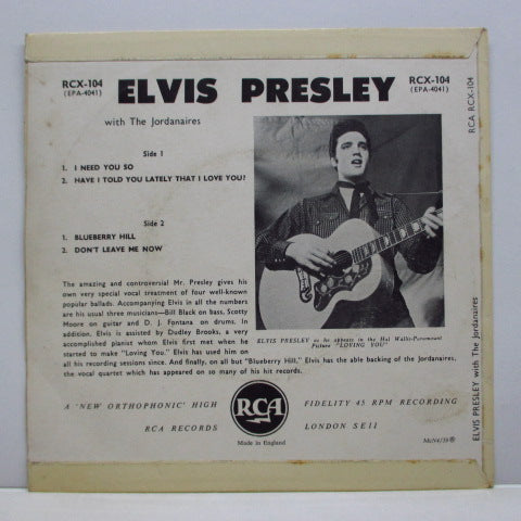 ELVIS PRESLEY - Elvis Presley (UK Orig.EP/2nd Press CS)