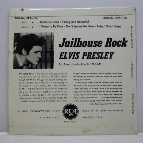 ELVIS PRESLEY - Jailhouse Rock +4 (UK Orig.EP/CFS)