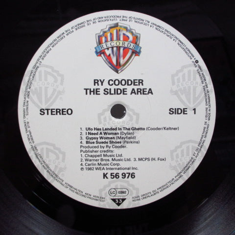 RY COODER (ライ・クーダー) - The Slide Area (German Orig.LP/No Barcode)