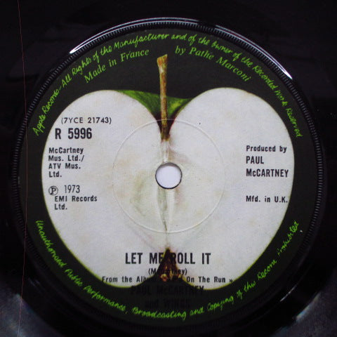 PAUL McCARTNEY & WINGS (ポール・マッカートニー & ウイングス) - Jet / Let Me Roll It (UK-France Orig.7")