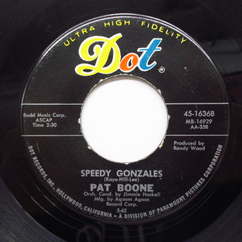 PAT BOONE - Speedy Gonzales (Orig)