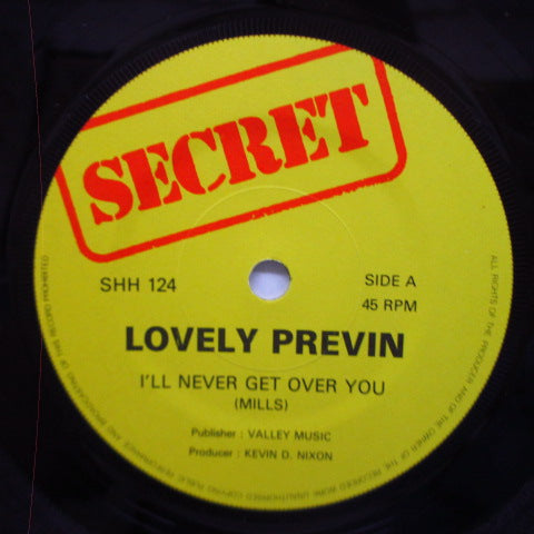 LOVELY PREVIN (ラブリー・プレヴィン) - I'll Never Get Over You (UK オリジナル 7")