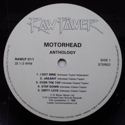 MOTORHEAD (モーターヘッド) - Anthology (France Orig.2 x LP)