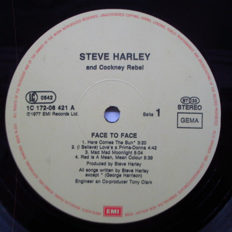 STEVE HARLEY & COCKNEY REBEL (スティーヴ・ハーレイ & コックニー・レベル) - Face To Face (German Orig.2xLP/GS)