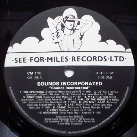 SOUNDS INCORPORATED (サウンズ・インコーポレイテッド)  - Sounds Incorporated (UK Re LP/Black & White Lbl.)