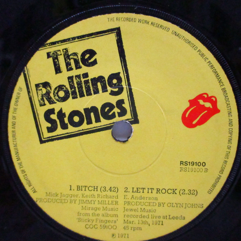 ROLLING STONES (ローリング・ストーンズ)  - Brown Sugar +2 (UK オリジナル「フラットセンター