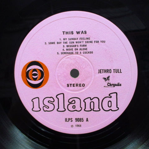 JETHRO TULL (ジェスロ・タル) - This Was (UK Orig.Red Ball Pink Lbl.Stereo LP/CGS)