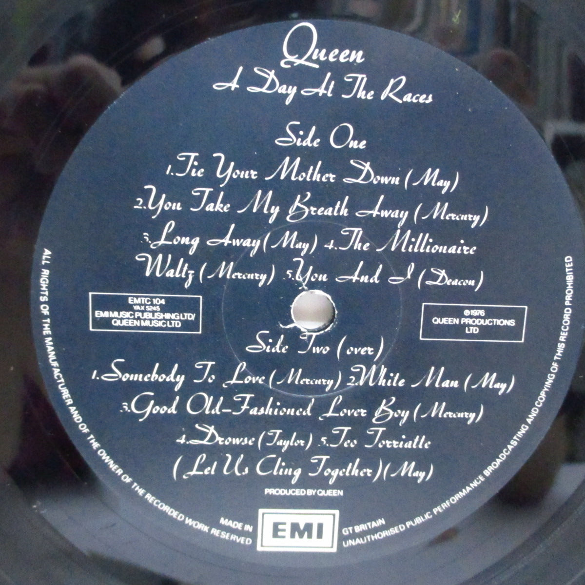 QUEEN (クイーン)  - A Day At The Races (UK オリジナル LP+ダイカットインナー/マット見開ジャケ)