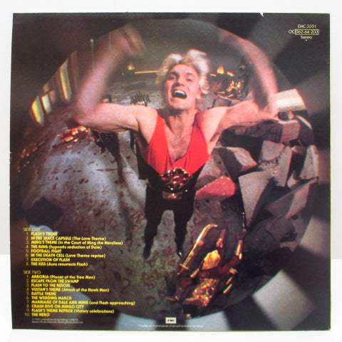 QUEEN - Flash Gordon (UK 80's Press LP/No Die-Cut Inner)