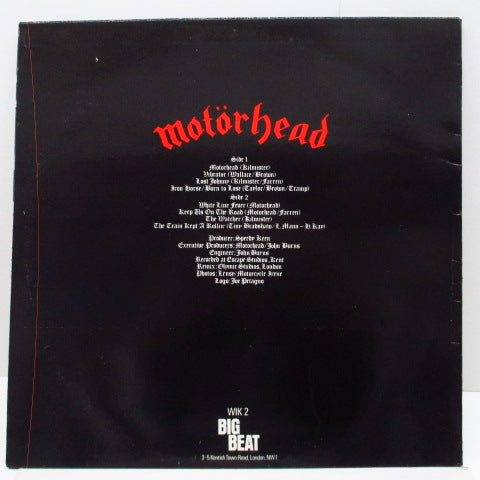 MOTORHEAD (モーターヘッド) - S.T. (UK Ltd.Red Vinyl LP)