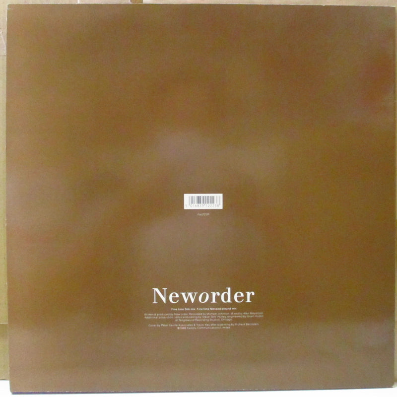 NEW ORDER (ニュー・オーダー)  - Fine Time - Remix (UK オリジナル 12"+インナー)