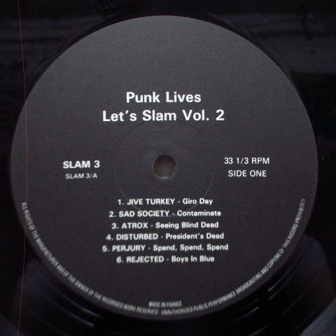 V.A. (80sUK〜ユーロHCコンピ)- Punk Lives - Let's Slam 2 (UK 1,000枚限定 LP)