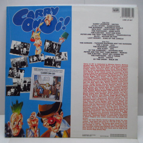 V.A. (UK Oi!/SKINSコンピ) - Carry On Oi!! (UK '89 再発別ジャケ LP/Link LP 067)