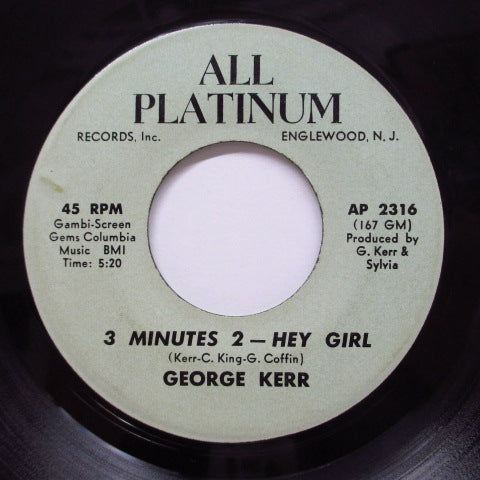 G.KERR ORCH. (GEORGE KERR)-Back Lash / 3 Minutes 2-Hey Girl