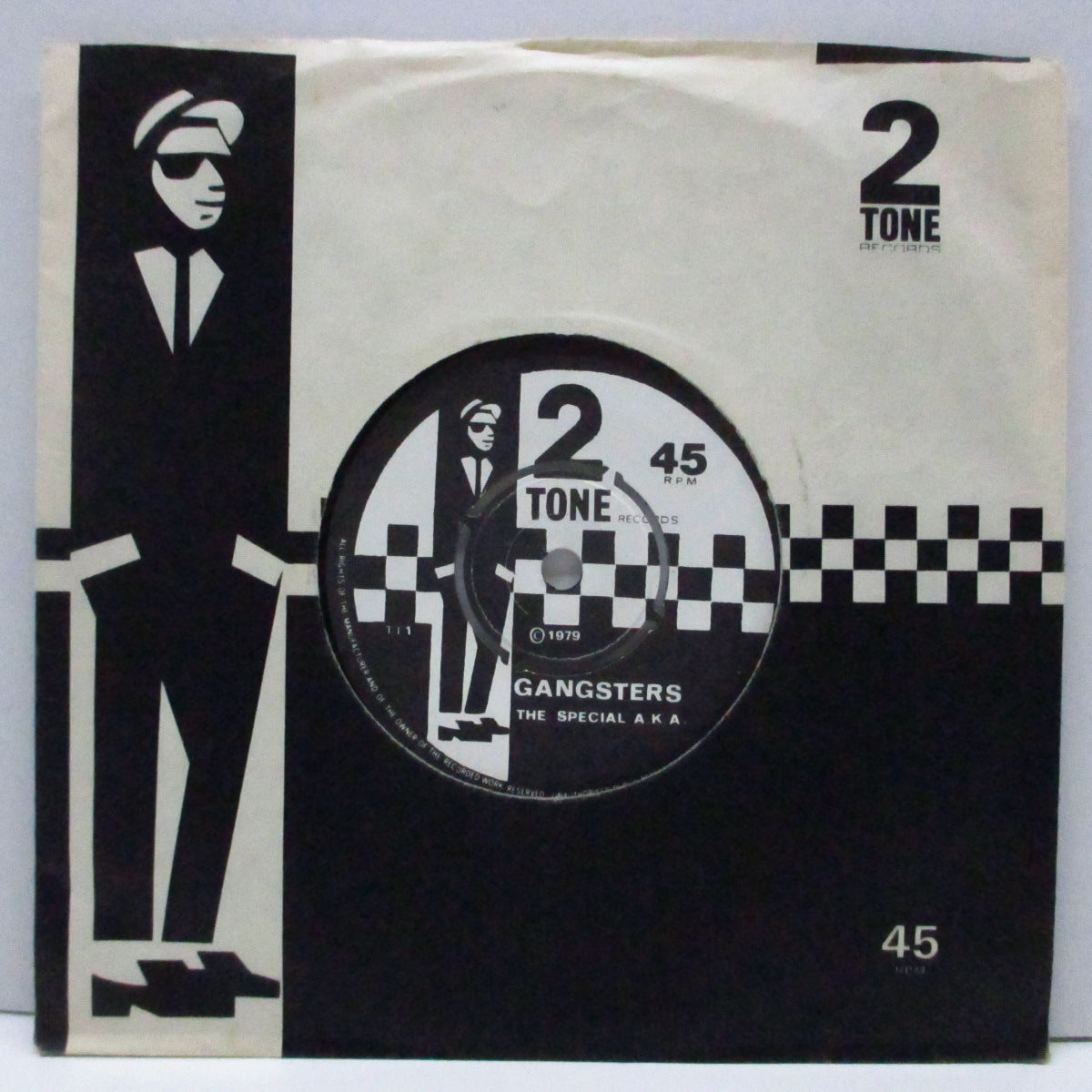 SPECIAL AKA, THE / SELECTER, THE (ザ ・スペシャル AKA / ザ ・セレクター)  - Gangsters / The Selecter (UK '79 再発「紙ラベ、ラウンドセンター」7"+再発カンパニースリーブ/マトTT+1-3)