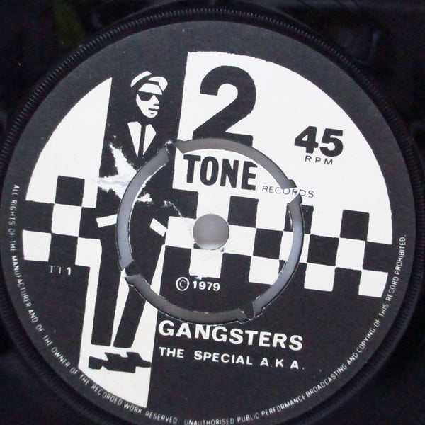 SPECIAL AKA, THE / SELECTER, THE (ザ ・スペシャル AKA / ザ ・セレクター)  - Gangsters / The Selecter (UK '79 再発「紙ラベ、ラウンドセンター」<赤盤> 7"+再発カンパニースリーブ)