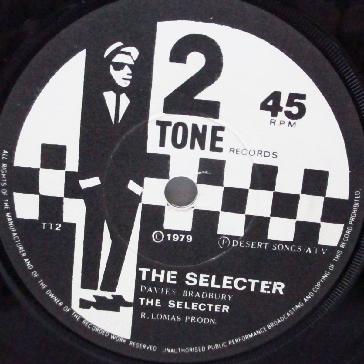 SPECIAL AKA, THE / SELECTER, THE (ザ ・スペシャル AKA / ザ ・セレクター)  - Gangsters / The Selecter (UK '79 再発「紙ラベ、フラットセンター」7"+再発カンパニースリーブ/マトTT1-4)