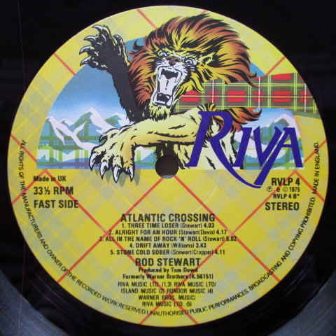 ROD STEWART (ロッド・スチュワート)  - Atlantic Crossing (UK '76 再発 LP+インナー/RVLP 4)