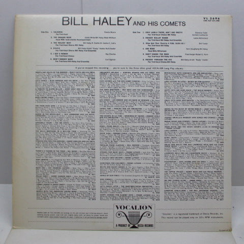 BILL HALEY & HIS COMETS (ビル・ヘイリー＆ヒズ・コメッツ)  - S.T. (US Orig.Mono LP)