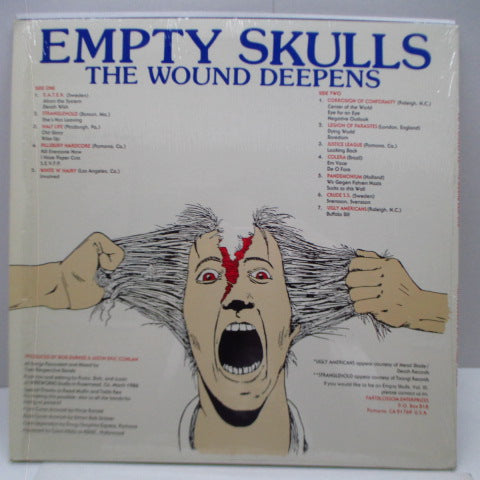 V.A. (各国80'sハードコア・コンピ)- Empty Skulls Vol.#2 - The Wound Deepens (US オリジナル LP)