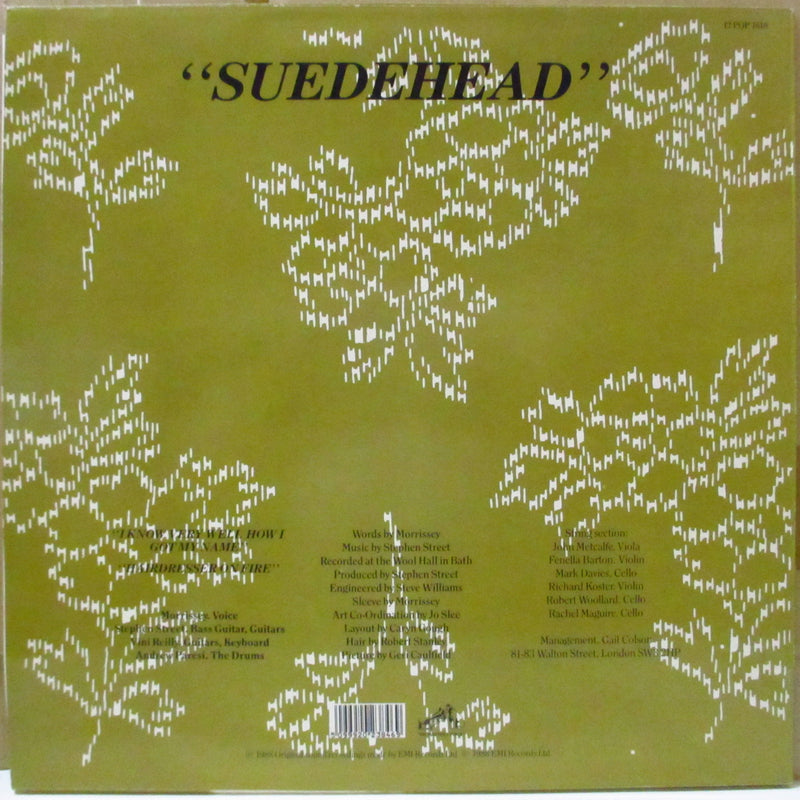 MORRISSEY (モリッシー)  - Suedehead +2 (UK オリジナル 3曲入り 12"/光沢ゴールドジャケ)