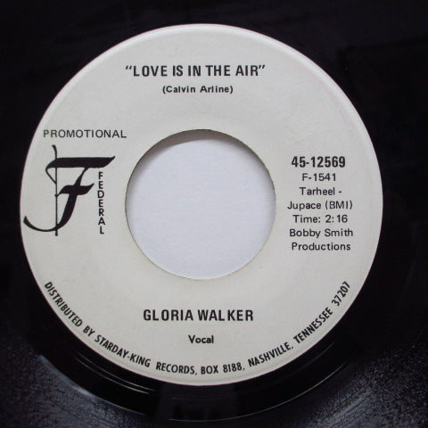 GLORIA WALKER - Them Changes / Love Is In The Air (Promo)