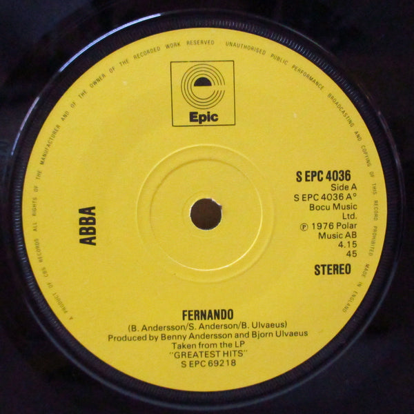ABBA (アバ)  - Fernando (UK オリジナル 7"+カンパニースリーブ)