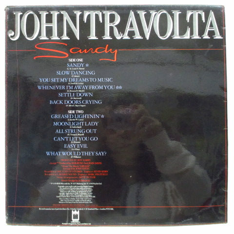 JOHN TRAVOLTA - Sandy (UK Orig.LP/CS)