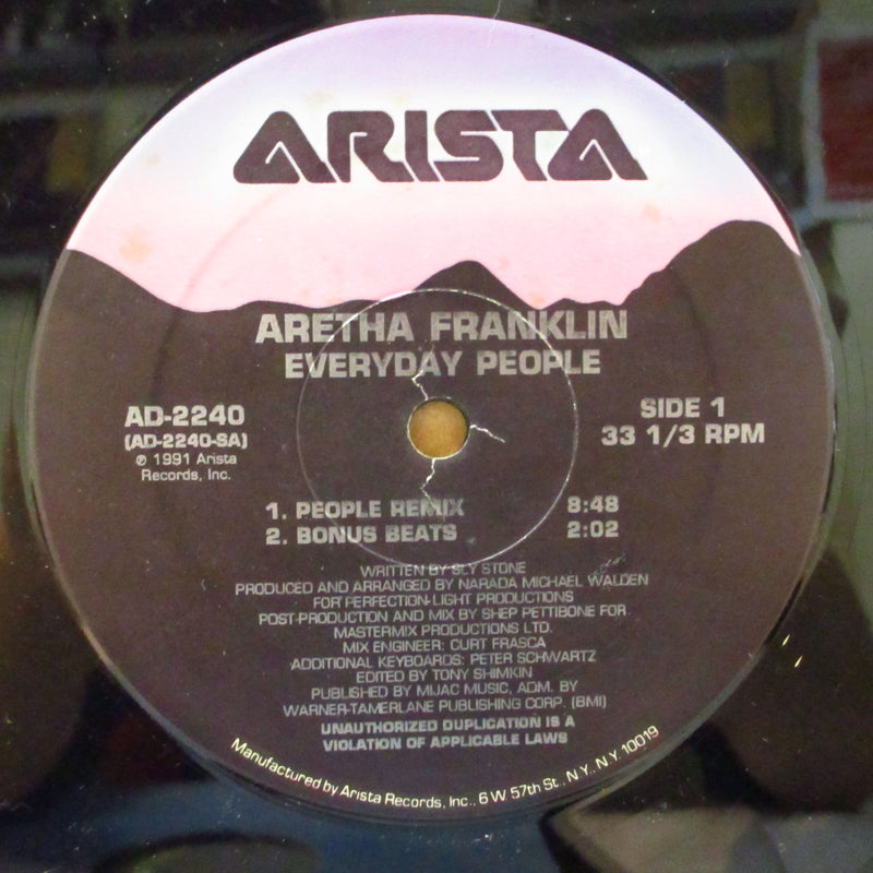 ARETHA FRANKLIN (アレサ・フランクリン)  - Everyday People (US Orig.12"/Die-Cut CVR)