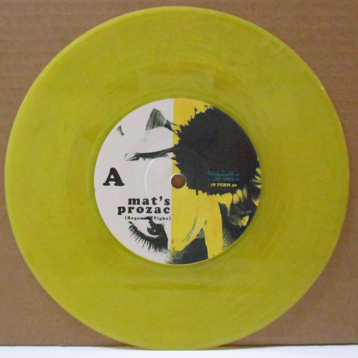 MICE Starring JULIANNE REGAN (マイス / ジュリアン・レーガン)  - Mat's Prozac (UK Limited Yellow Vinyl 7"/PS)