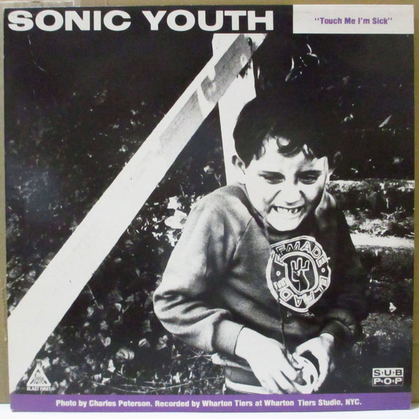 SONIC YOUTH / MUDHONEY (ソニック・ユース / マッドハニー)  - Touch Me I'm Sick / Halloween (UK '89 再発 12"/白黒写真光沢ジャケ)