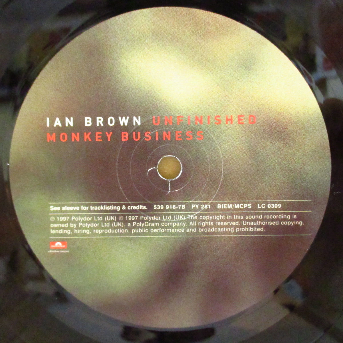 IAN BROWN (イアン・ブラウン)  - Unfinished Monkey Business (UK Orig.LP+Inner,Booklet/Numbered GS)