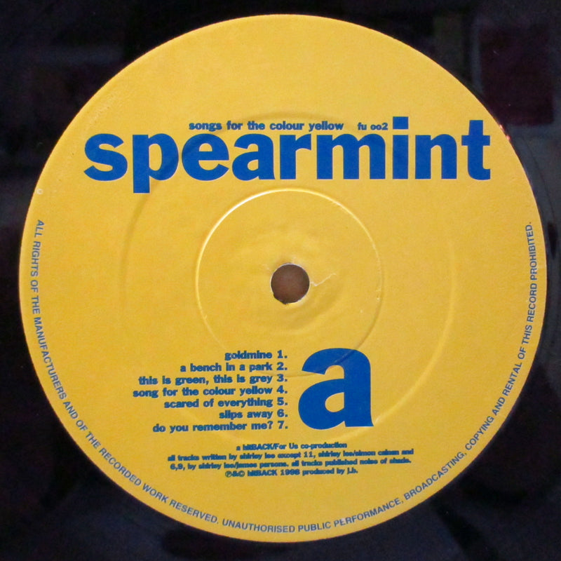 SPEARMINT (スペアミント)  - Songs For The Colour Yellow (UK Orig.LP/Stickered CVR)