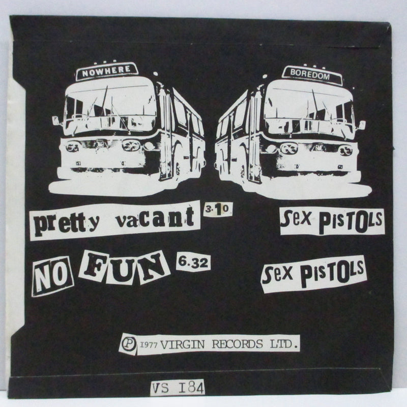 SEX PISTOLS (セックス・ピストルズ)  - Pretty Vacant (UK オリジナル「黒文字リム・ギザ有りブルーラベ・フラットセンター」7"+PS)