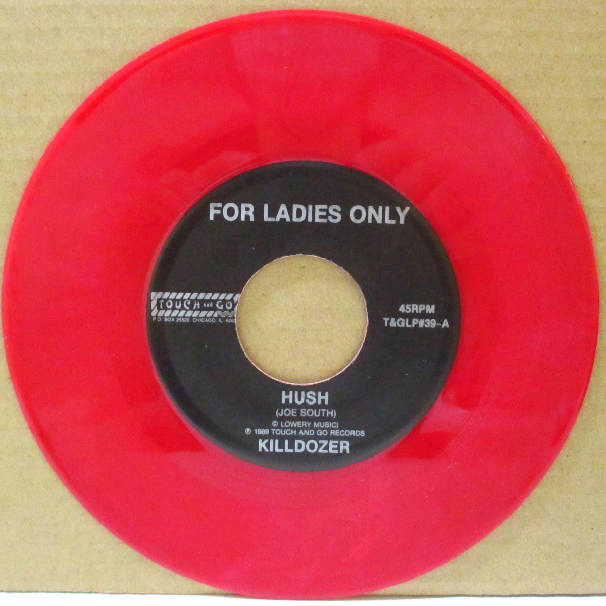 KILLDOZER (キルドーザー)  - For Ladies Only (US Limited Color Vinyl 5x7"/GS)