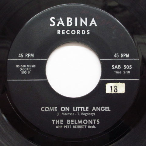 BELMONTS - Come On Little Angel (Orig.)