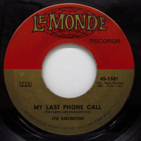 LYN EARLINGTON - Love Drops / My Last Phone Call (Orig)
