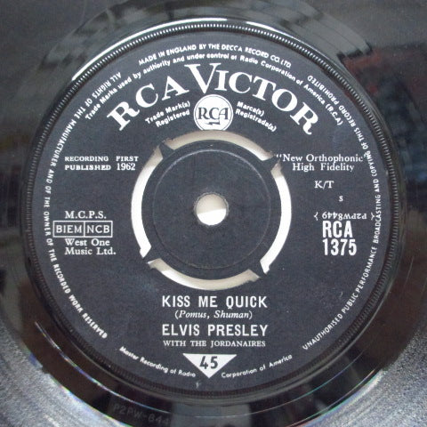 ELVIS PRESLEY - Kiss Me Quick (UK Orig)